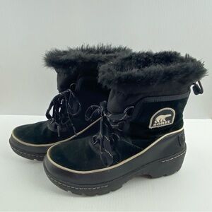 Sorel Tivoli II Boots Suede Faux Fur Winter Snow Boots